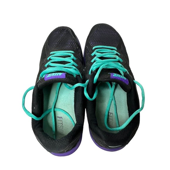 Nike Women’s Shoes Dual Fusion Run 3 Size 8 Black Purple Blue 653594-007 Sneaker - Picture 4 of 13